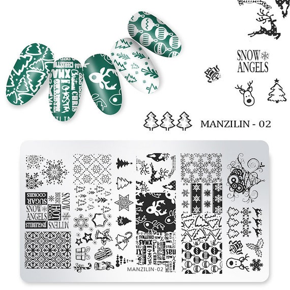 Nail Stamping Plate Nail Art Stamping Plate Stainless Steel - Temu