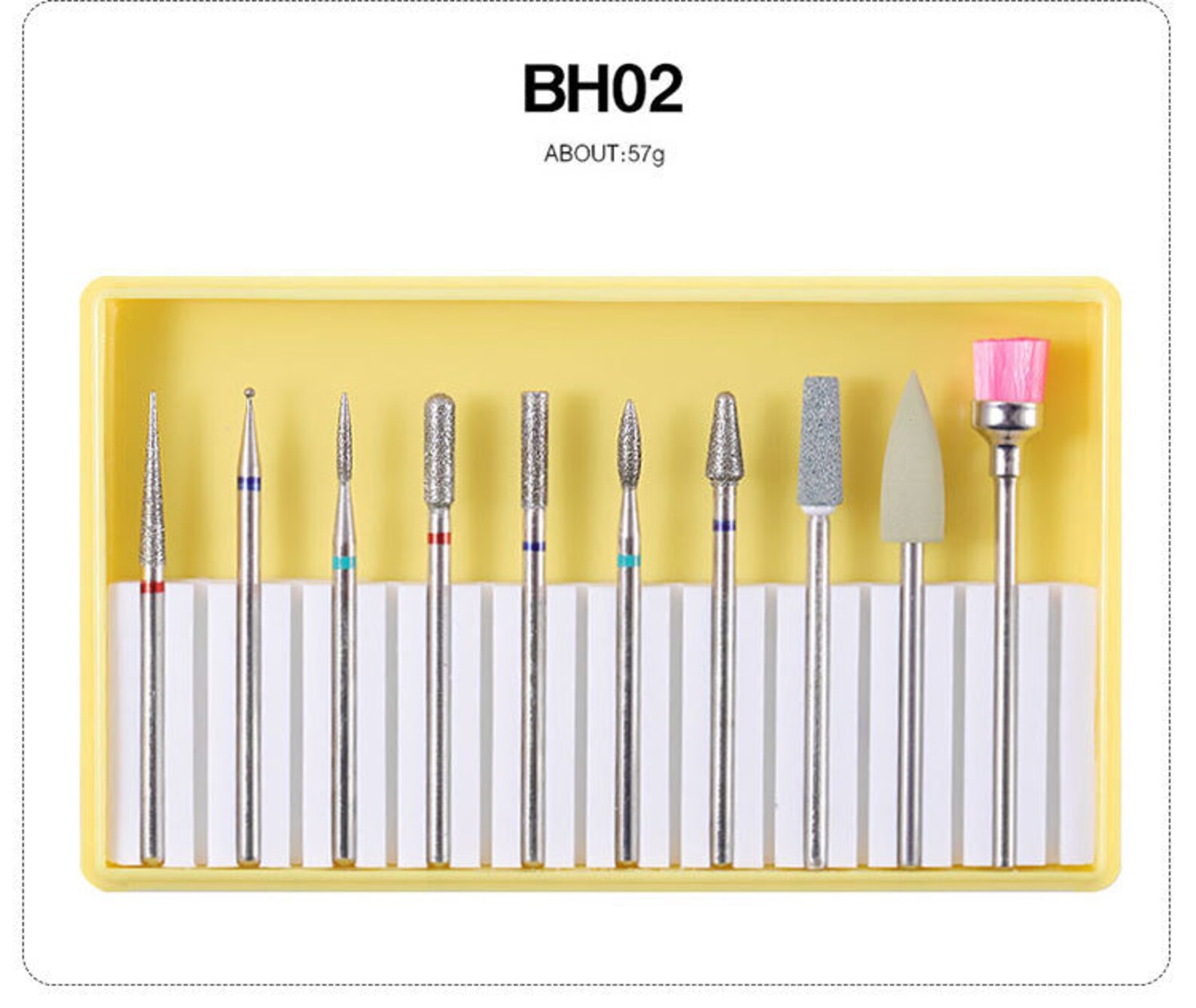 A Set of Nail Drill Bit Quartz Abrasive Tools Electric Drill Etsy