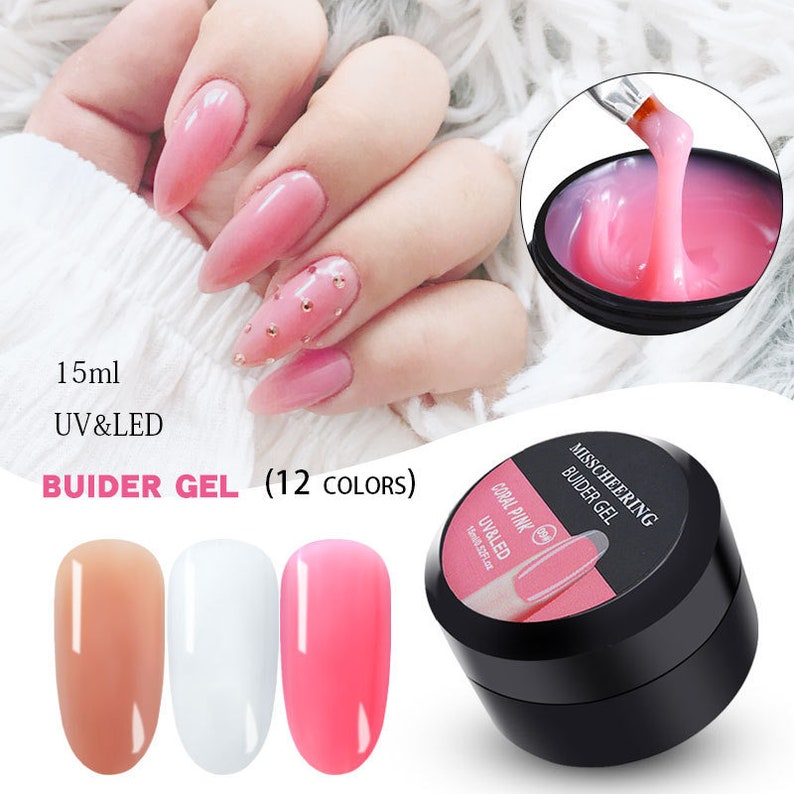 12 colors Nail Gel Nail Extension Bulider Gels Natural Camouflage UV/LED Gel 15ml manicure7003-106 image 2