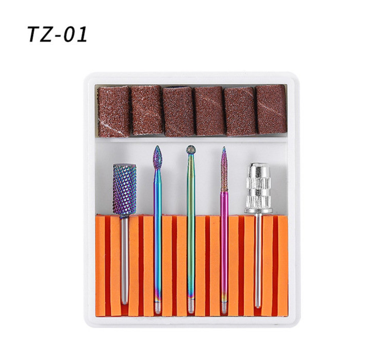 A Set of Nail Drill Bit Quartz Abrasive Tools Electric Drill Etsy