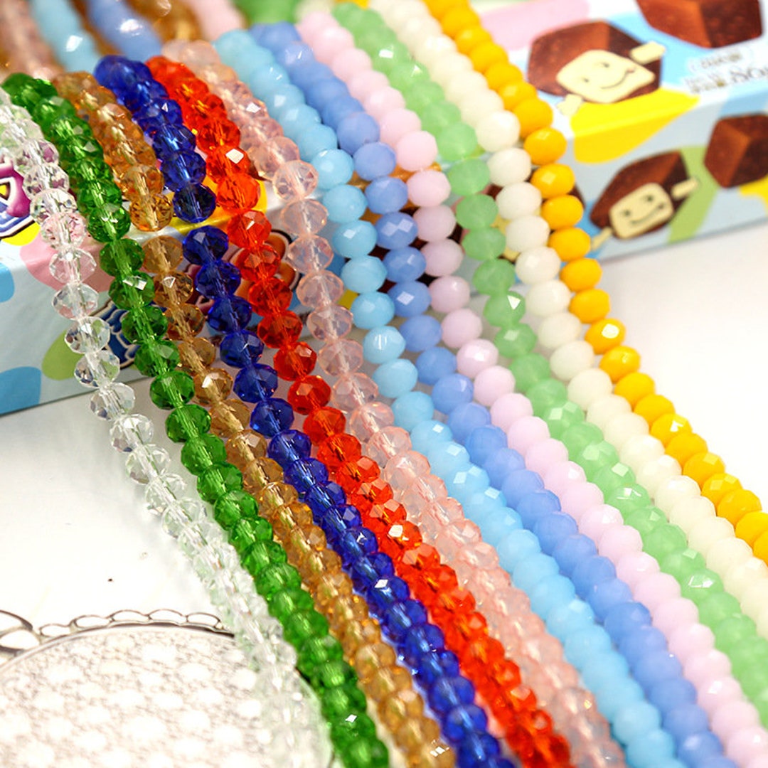 Beads Bracelet Making Kit Jelly Colored Beads Lovely - Temu