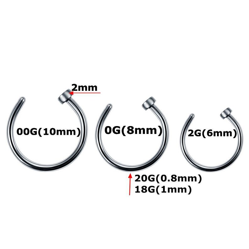 6 pcs Stainless Steel Anti Allergy Nail Lip Nail Nasal Nail Etsy