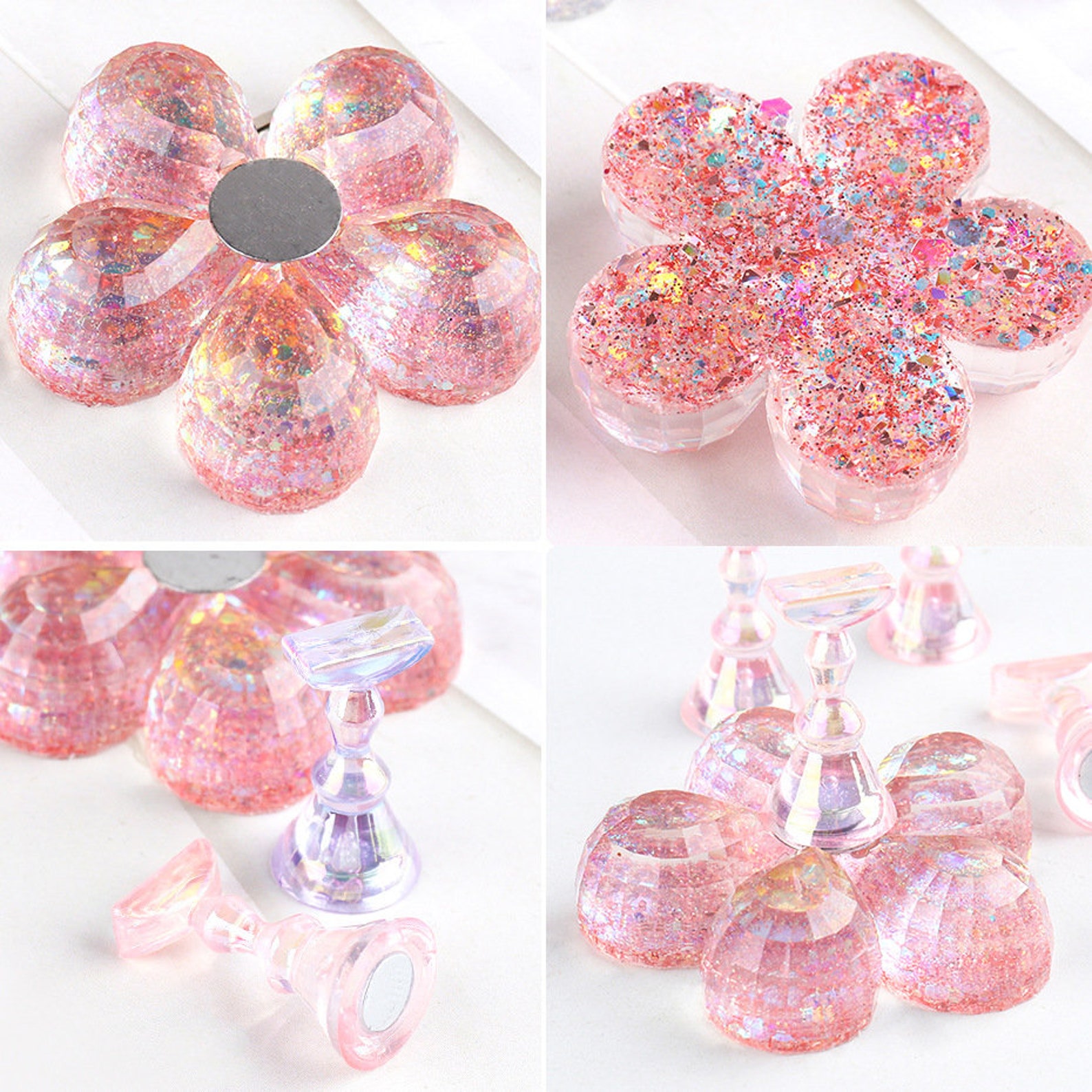 1pc Nail Holder 5 Tips Practice Training Display Etsy