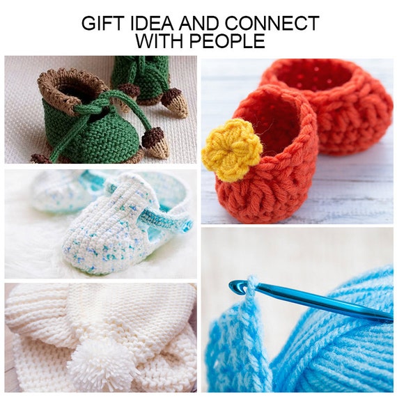 12Pcs DIY Craft Crochet Hooks Knitting Kit Colourful Plastic Crochet  Needles Set