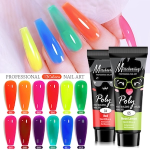 12 Pieces Polygel Nail Clip Nail Clips for Polygel Nail Extension