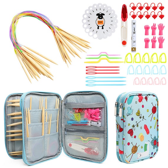 Rochet Hooks Set Knitting Soft Handle Heigh Quality Needles Crochet Hooks  Knitting Sewing Accessories Kit With Bags7025-6 