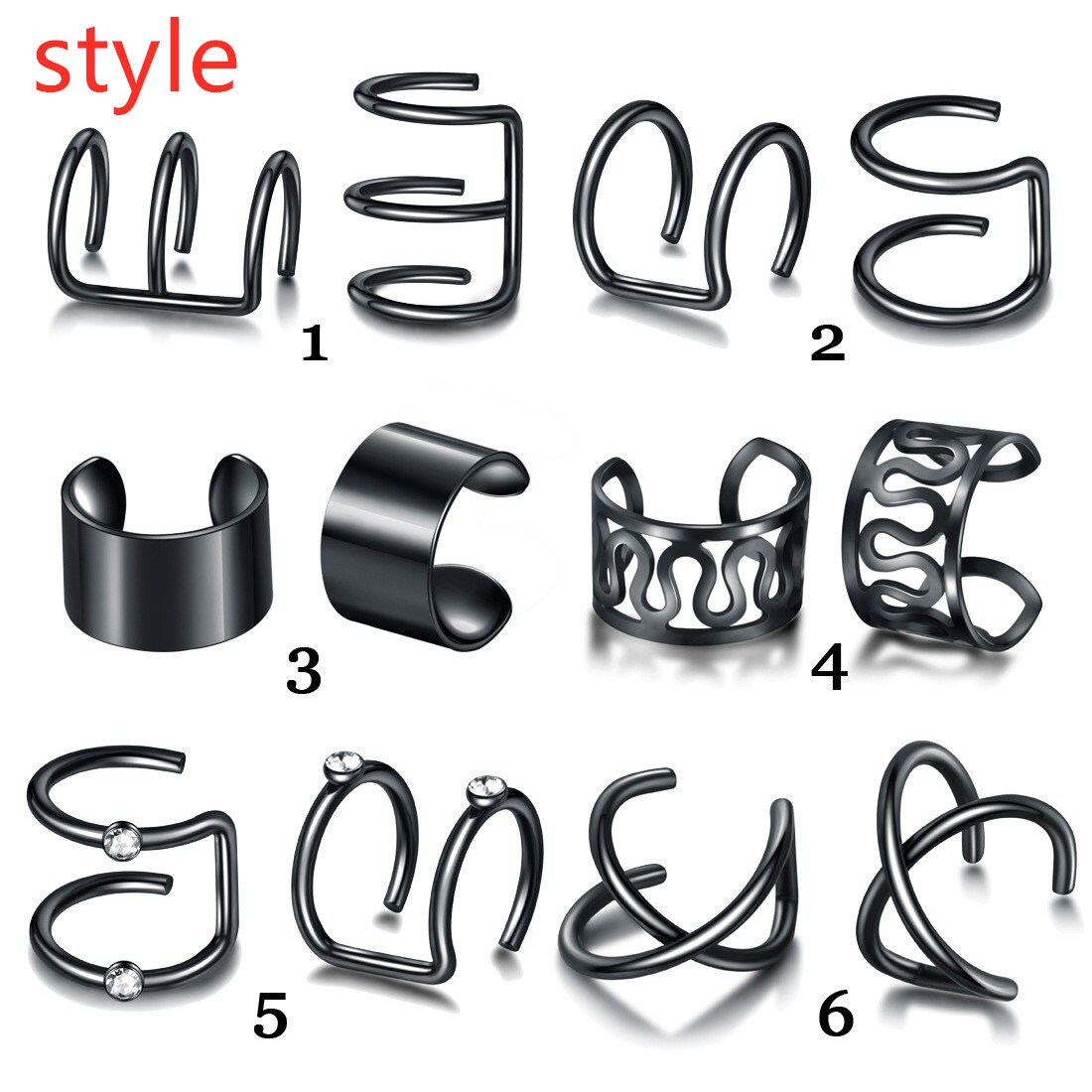 4 Pcs Stainless Steel Anti Allergy Ear Studs Earring Etsy