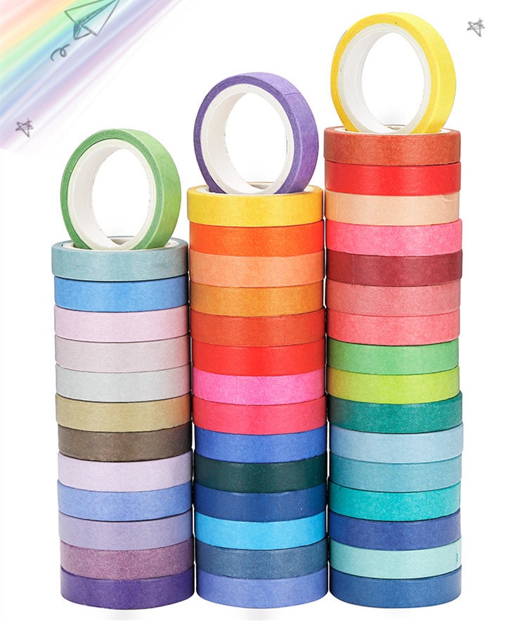Paper Tape Set Of 6 Colorful 01 - Ujan Creations