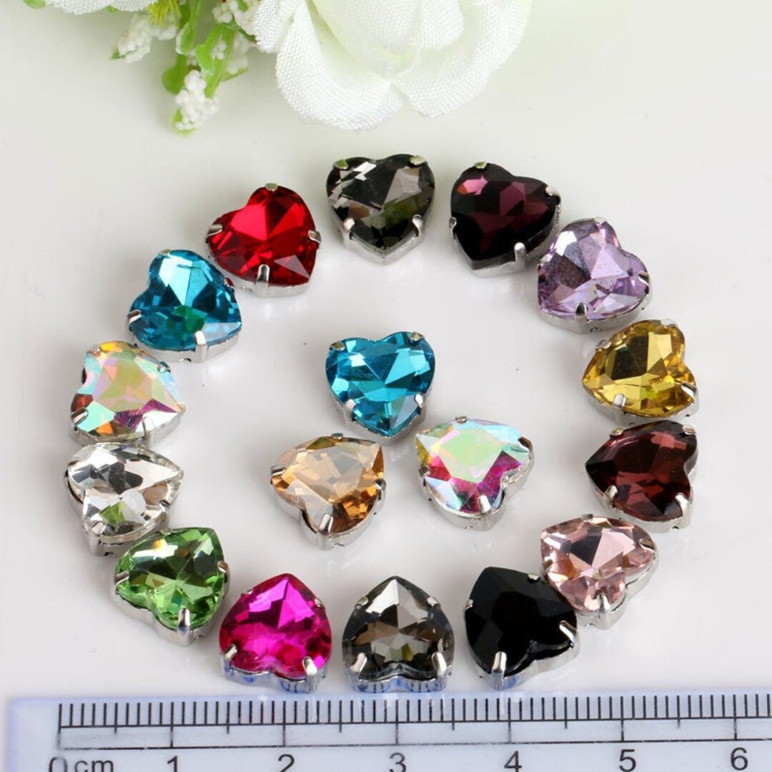 Flat Back Gems Round Crystal Rhinestones 6 Sizes And - Temu