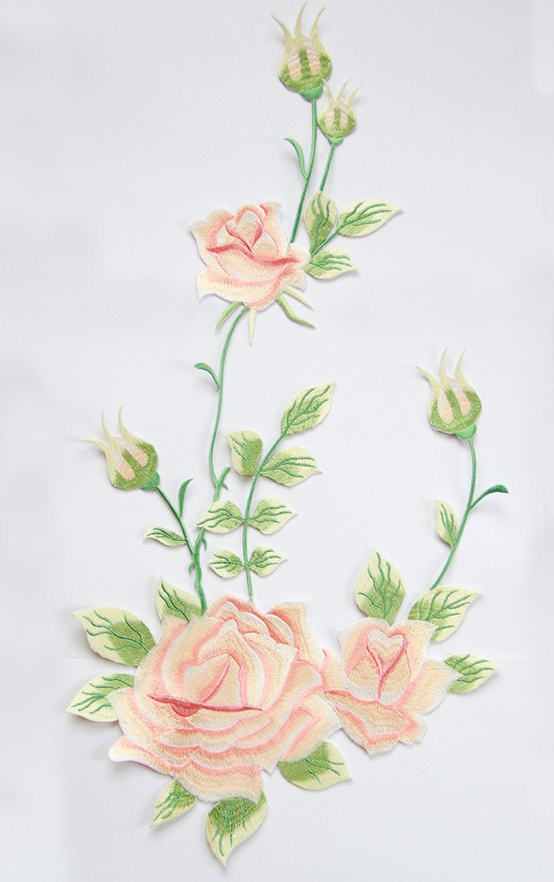Quilting Notions 44 32 Adhesive Peony Applique For Diy Dress For Hair Accessories Flower Applique Iron On Lace Embroidery Applique