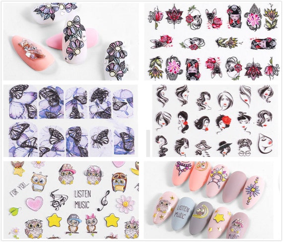 Flower Nail Art Stickers, White Nail Designs Nail Decals 3D Self Adhesive Nail  Stickers Nail Art Supplies White Flower Stickers with Rhinestones for Nails  Decorations Manicure Tips Charms (30sheets) : Amazon.in: Beauty