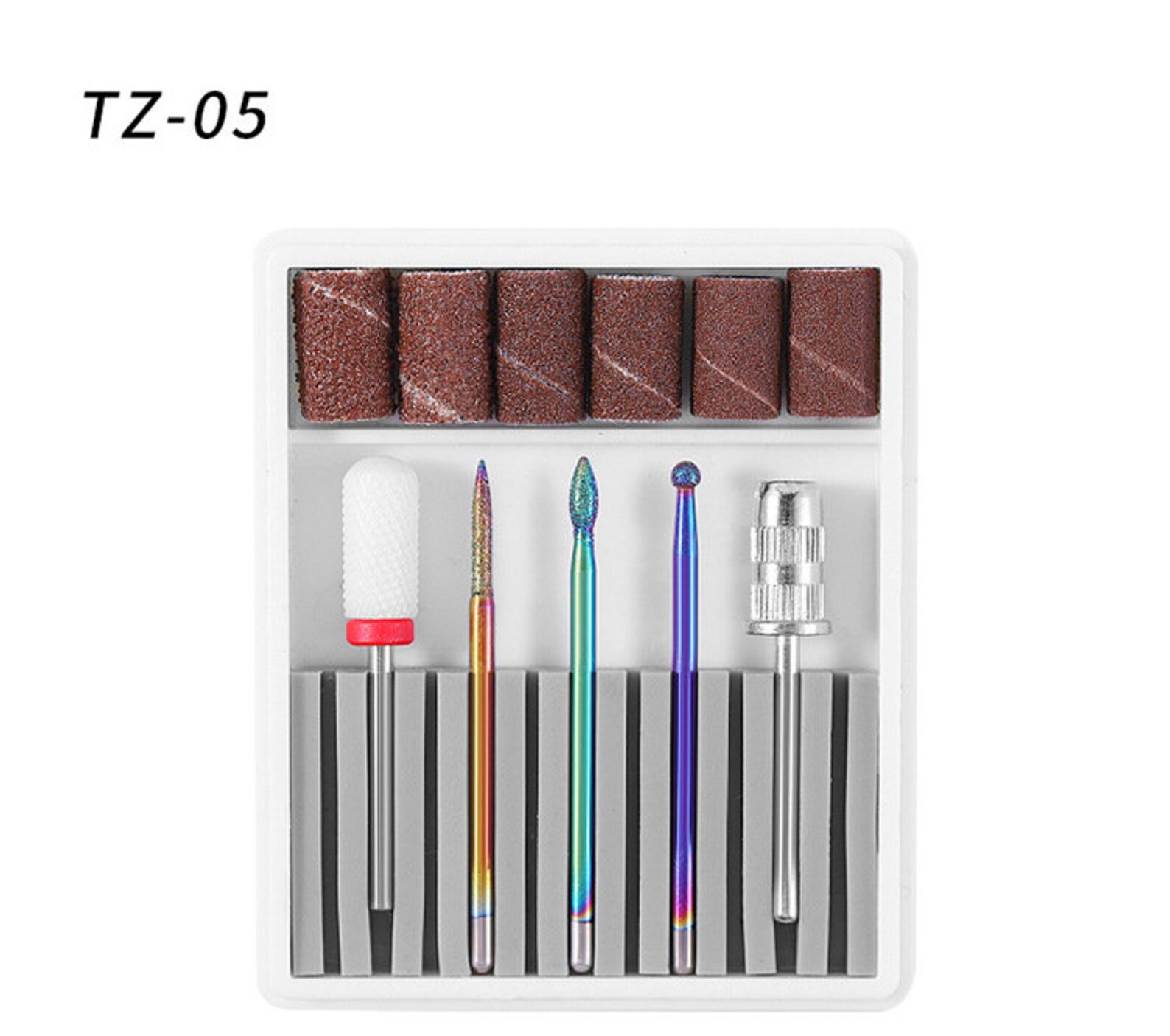 A Set of Nail Drill Bit Quartz Abrasive Tools Electric Drill Etsy