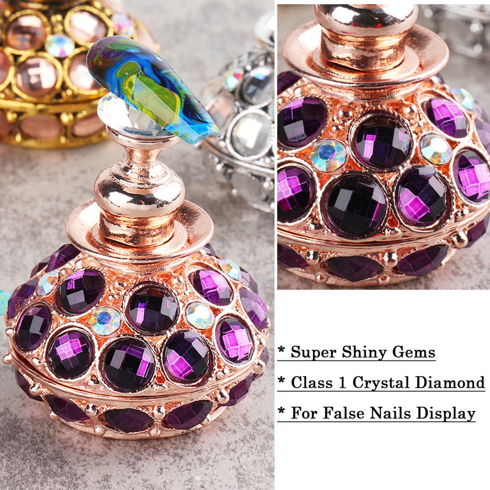 1Pc Nail Holder 5 Tips Practice Training Display Etsy