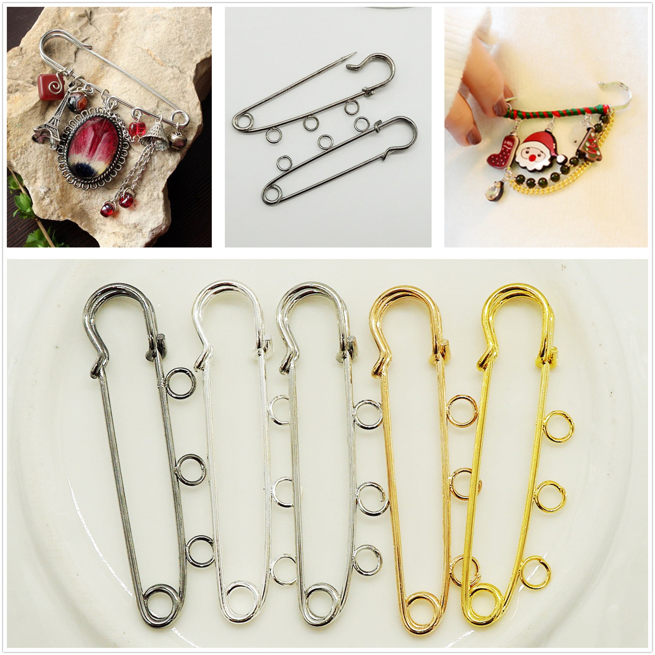 Safety Pins 4 Sizes Metal Sewing Pins For Blankets Crafts - Temu