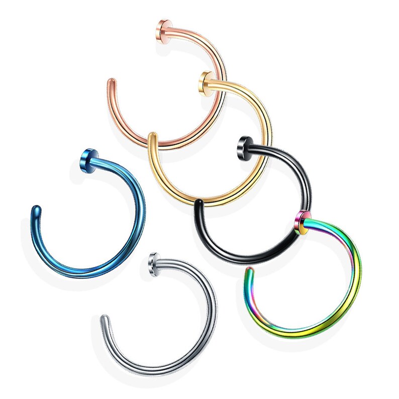 6 Pcs Stainless Steel Anti Allergy Nail Lip Nail Nasal Nail Etsy