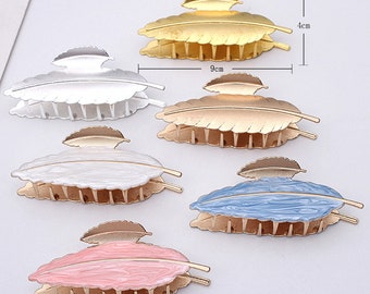 3 pcs Metal Hair clips,hollow shark clip,Flat Surface Setting,Blank Barrette,Jewelry Making,wholesale(7012-276)