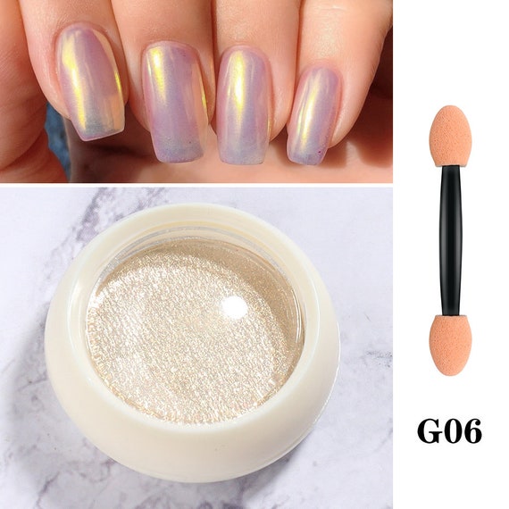 Neon Pearl Chrome Nail Powder Magic Mermaid Chrome Nail - Temu