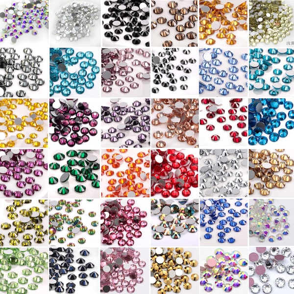 1440 pcs SS12/SS16/SS20 Flatback Resin Faceted Rhinestones,Diy Deco Bling Embellishments,Glass Crystal Rhinestone, high Quality(7000-56)