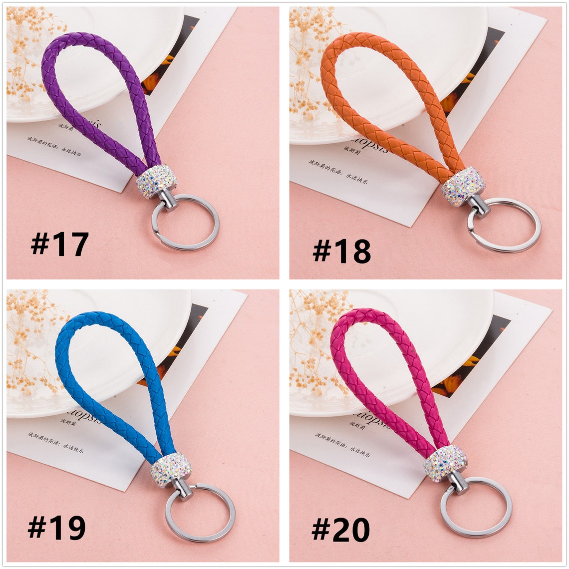 2 pcs/5 pcs PU Leather Wrist Strap Blank Key Chain Custom Etsy