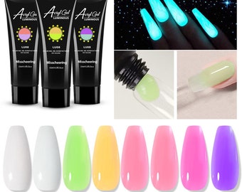 8 colors Nail Gel Nail Extension Gel, Natural Camouflage UV/LED nail Gel manicure,luminous nail extend glue(7003-518)