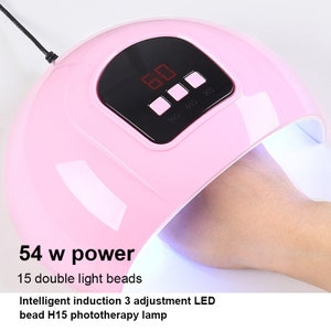 54W Professional UV LED Manicure Gel Nail Dryer Drying USB plug Nail Polish Lamp 30s/60s/90s Auto Sensor Manicure Tool(7015-43)