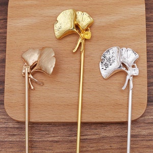 5 pcs gold/silver metal Hair Pin,Hair Stick Hair accessories Hair Jewelry,metal hair pins for Chinese hanfu connecters ,Wholesale 7012-362 image 6