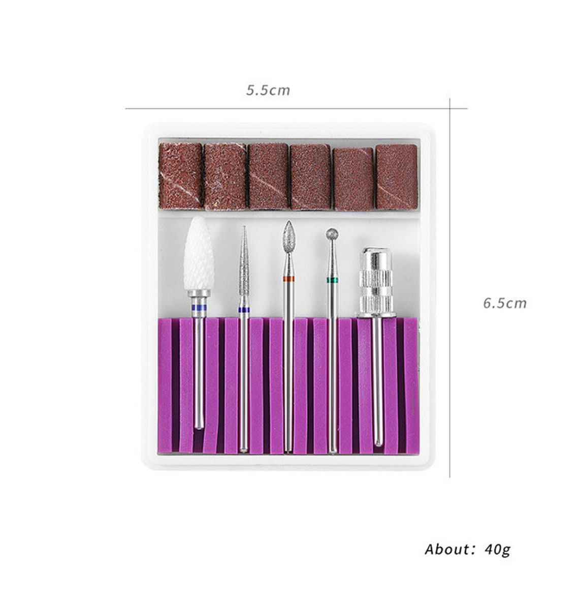 A Set of Nail Drill Bit Quartz Abrasive Tools Electric Drill Etsy
