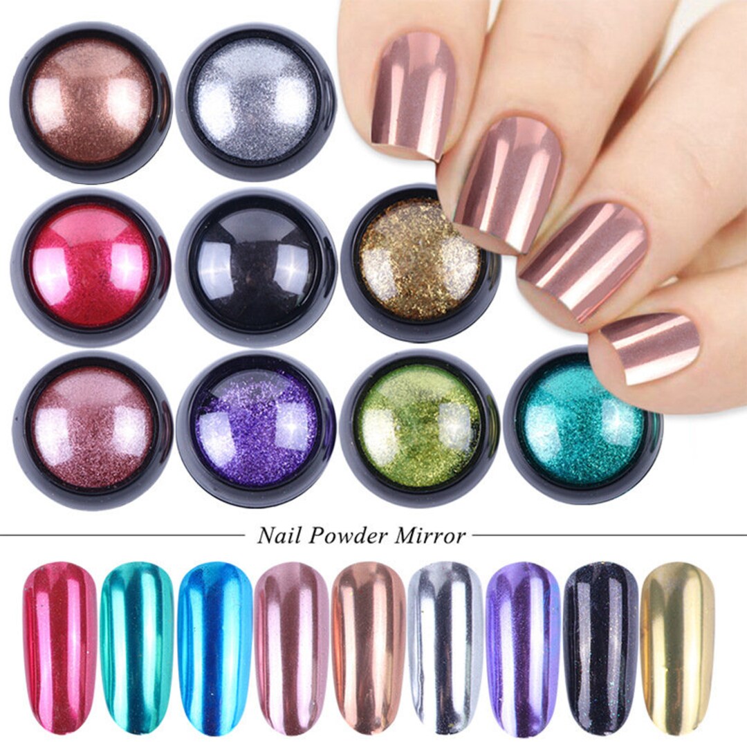 Mirrored Shimmer Glitternail Art Powder Dustmagic Mirror - Etsy