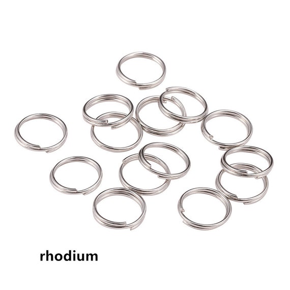 50-200pcs 3-16mm Gold Rhodium Metal Jump Ring Open Single Loops Split Rings  Supplies For DIY Jewelry Handmade Accessories - AliExpress
