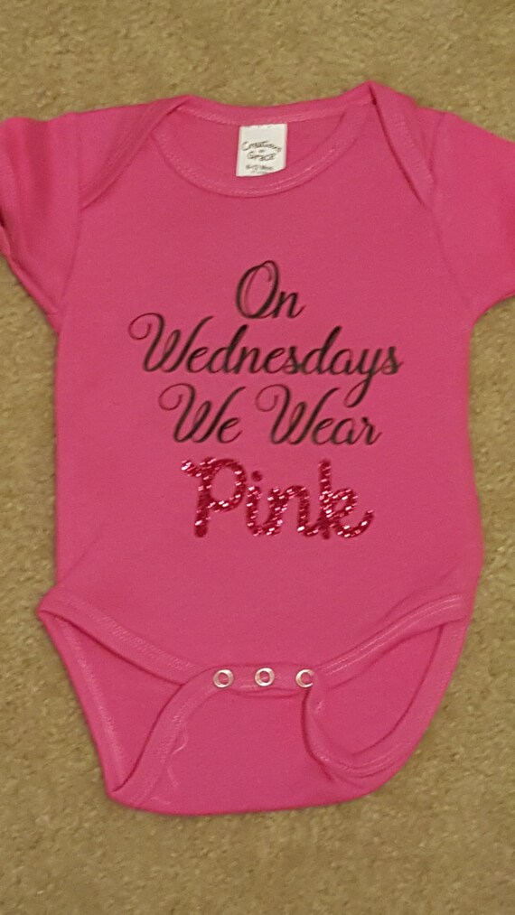 on wednesdays we wear pink baby romper