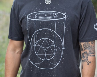 Astrology Sacred Geometry Clothing, Astronomy Stars Planets Mens T-Shirt, Zodiac Celestial Tarot Space Shirt