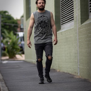 Sacred Geometry Flower of Life Festival Vest Tank image 3