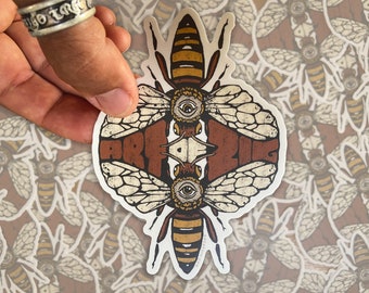 Ape Con Fiore - Adesivo Prespaziato - Foto 4