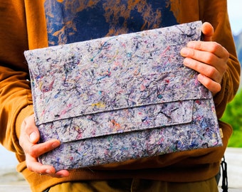 Étui pour MacBook Pro 14 en feutre recyclé : pochette à rabat légère, taille personnalisée