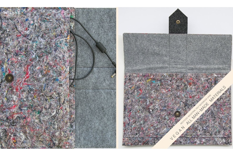 Macbook Pro 16 VEGAN Industrial RECYCLED Fabrics Felt Notebook Etsy