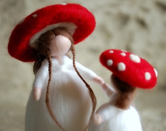 Mushrooms, wool Wladorf tale, inspiration