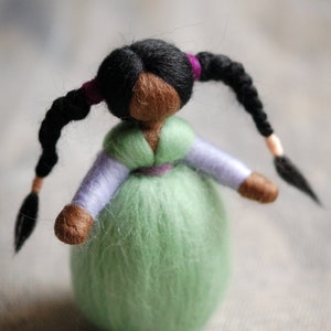 Manila, fairytale wool, Waldorf inspiration, soft sculpture, home décor image 1