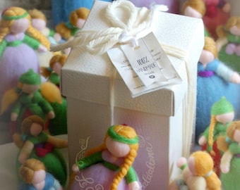 Surprise package, contains three fairytale wool dolls, Waldorf-inspired