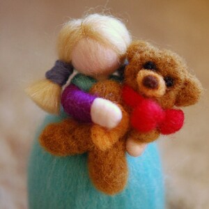 Ely & Camillo, in wool fairy tale Waldorf inspiration