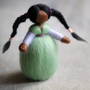 Manila, fairytale wool, Waldorf inspiration, soft sculpture, home décor image 4