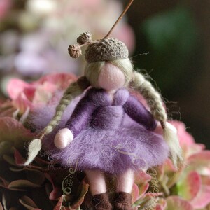 Acorn, fairytale wool acorn girl, Wladorf inspiration, home decoration, corner of the seasons image 2