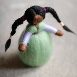 Manila, fairytale wool, Waldorf inspiration, soft sculpture, home décor image 5