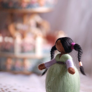 Manila, fairytale wool, Waldorf inspiration, soft sculpture, home décor image 2