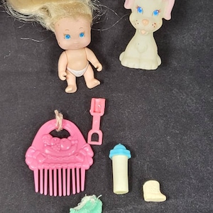 Vintage Tyco quints doll bundle