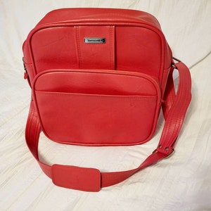 Vintage orange Samsonite Tragetasche