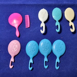 Vintage Superstar Barbie mirrors, brushes