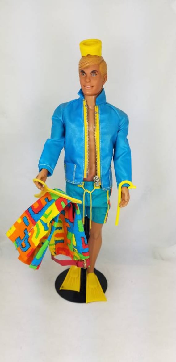 Vintage Malibu Ken Doll Wearing Shore Lines 1435 Complete Etsy