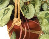 Large Hanging Planter - Beige Macrame Plant Hanger 40 inches 3mm - Hanging planter - Indoor - Outdoor - macrame patterns - Plant holder