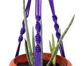 Purple Plant Hanger Flower pot made by hand Macrame plant holder 18 inches 3 mm Hanging planter Indoor or outdoor decor Gift idea