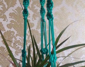 Zielony frędzla Plant wieszak-frędzla roślina uchwyt 32 cali 3MM-zielony silne wiszące Sadzarka-Wieszak ścienny-wzór plantatora-Gift idea